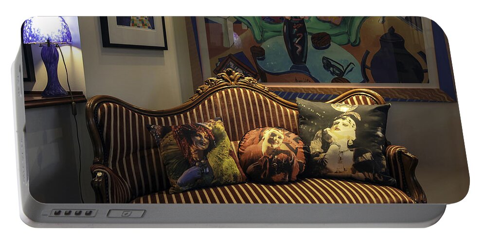 Pillows Portable Battery Charger featuring the photograph The Girls by Madeline Ellis