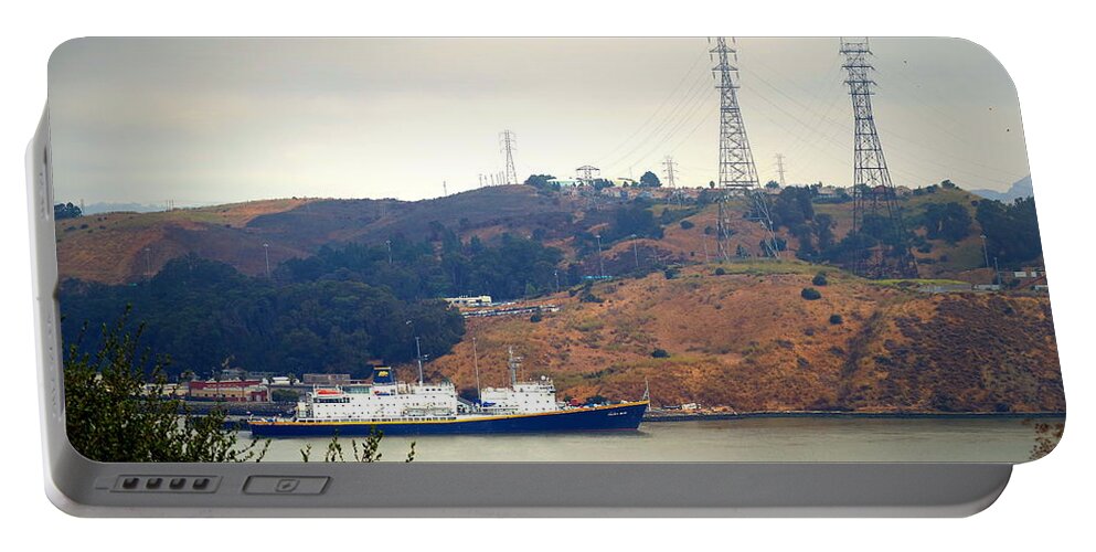 Golden-bear Portable Battery Charger featuring the photograph The Golden Bear At Carquinez Strait by Joyce Dickens