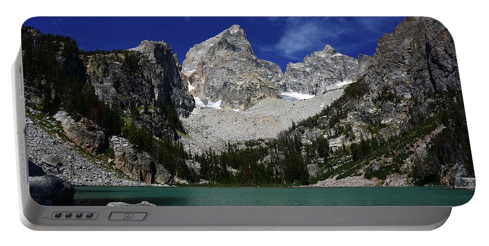 Cascade Canyon Framed Prints Portable Battery Charger featuring the photograph The Grand and Mount Owen from Delta Lake by Raymond Salani III