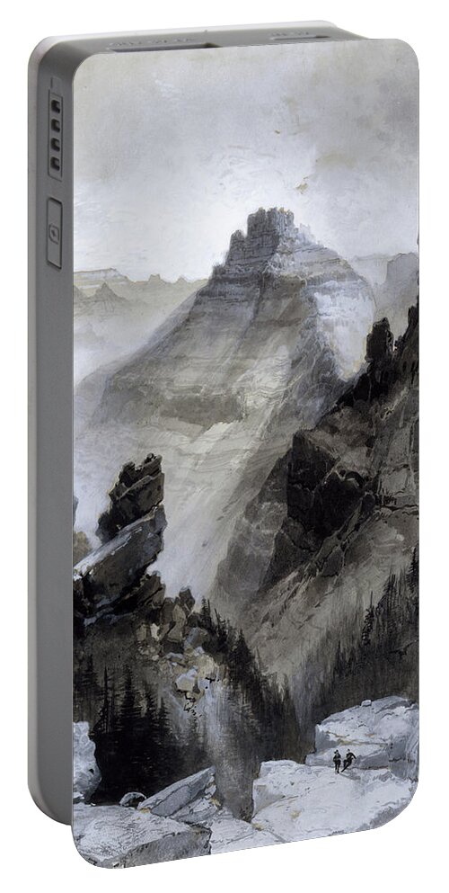 Grand Canyon Portable Battery Charger featuring the drawing The Grand Canyon Drawing      by Thomas Moran