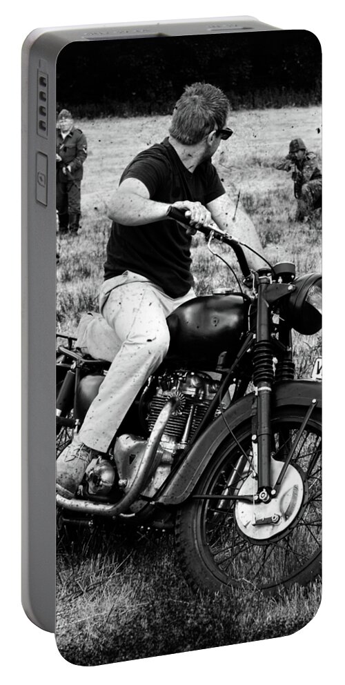 Triumph Portable Battery Charger featuring the photograph The Great Escape by Mark Rogan
