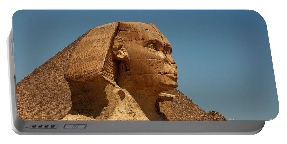 Africa Portable Battery Charger featuring the photograph The Great Sphinx of Giza by Joe Ng