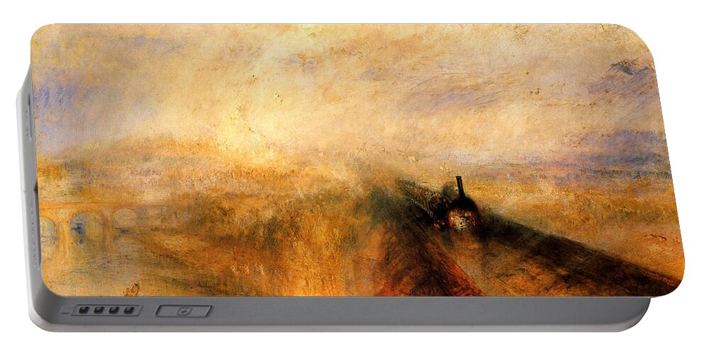 William Turner Portable Battery Charger featuring the painting The Great Western Railway by William Turner