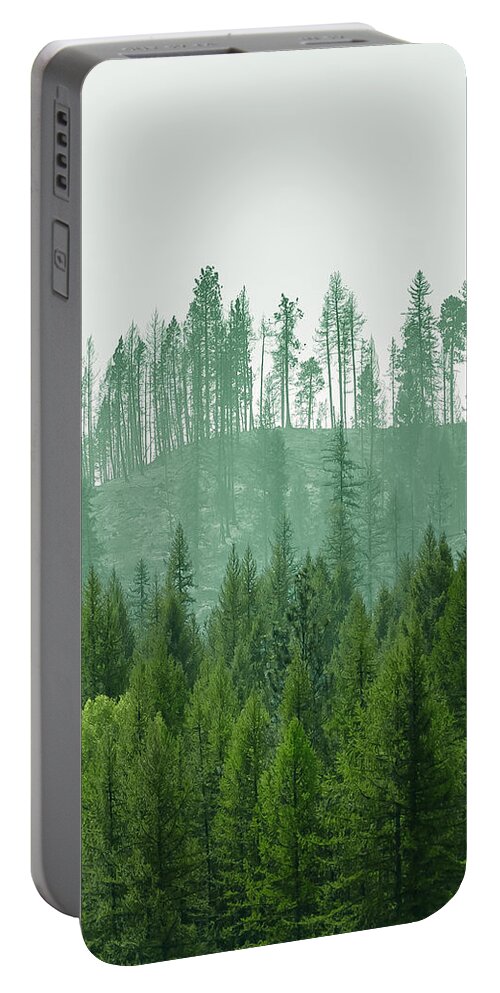 Ever Green Portable Battery Charger featuring the photograph The Green and the not so Green by Troy Stapek