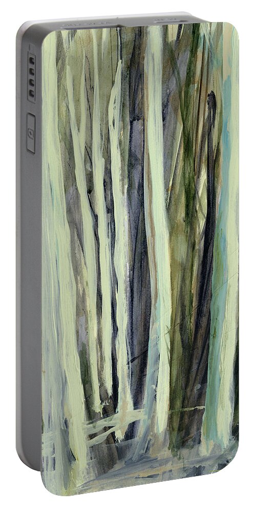 Tree Portable Battery Charger featuring the painting The Grove by Andrew King