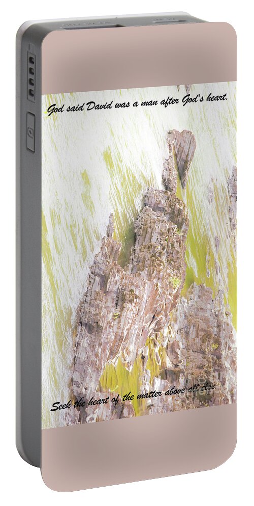 Christian Portable Battery Charger featuring the photograph The Heart by Merle Grenz