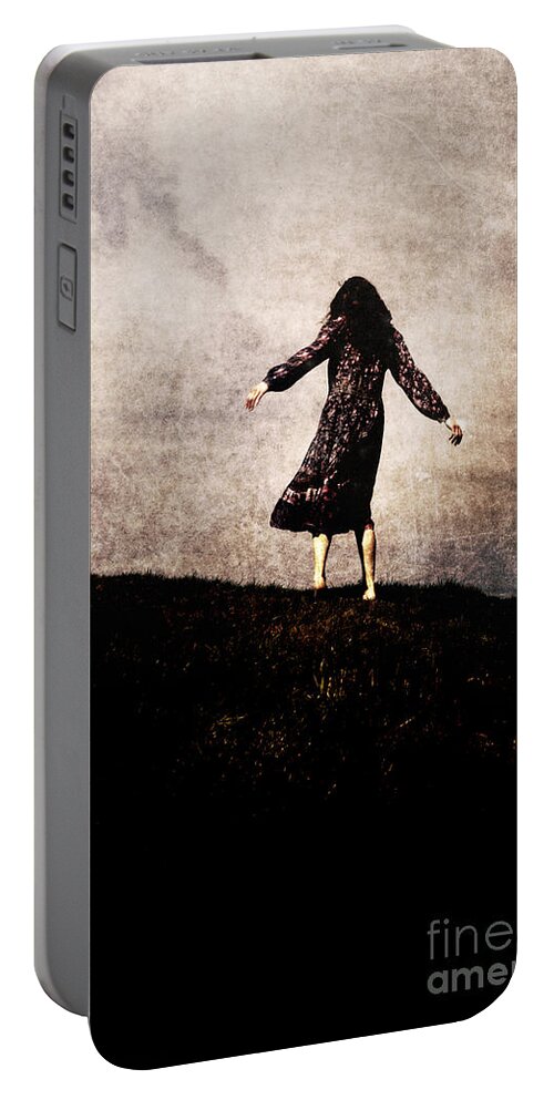 Woman Portable Battery Charger featuring the photograph The hill by Clayton Bastiani