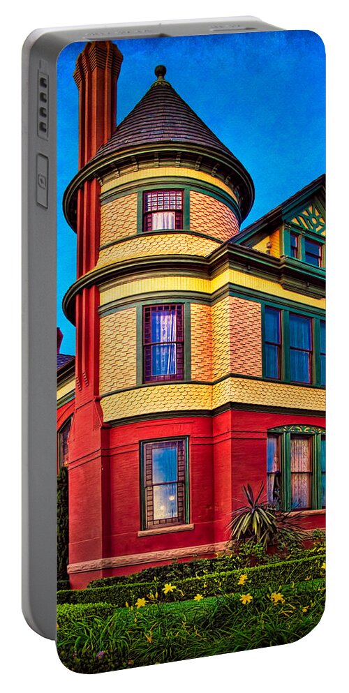 Gingerbread Portable Battery Charger featuring the photograph The House on the Corner by Chris Lord