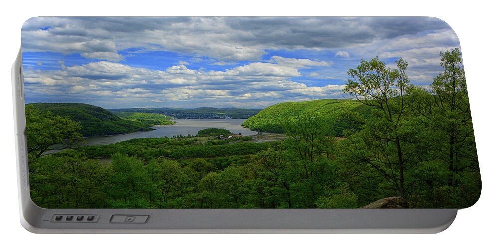 The Hudson From Bear Mountain Portable Battery Charger featuring the photograph The Hudson from Bear Mountain by Raymond Salani III