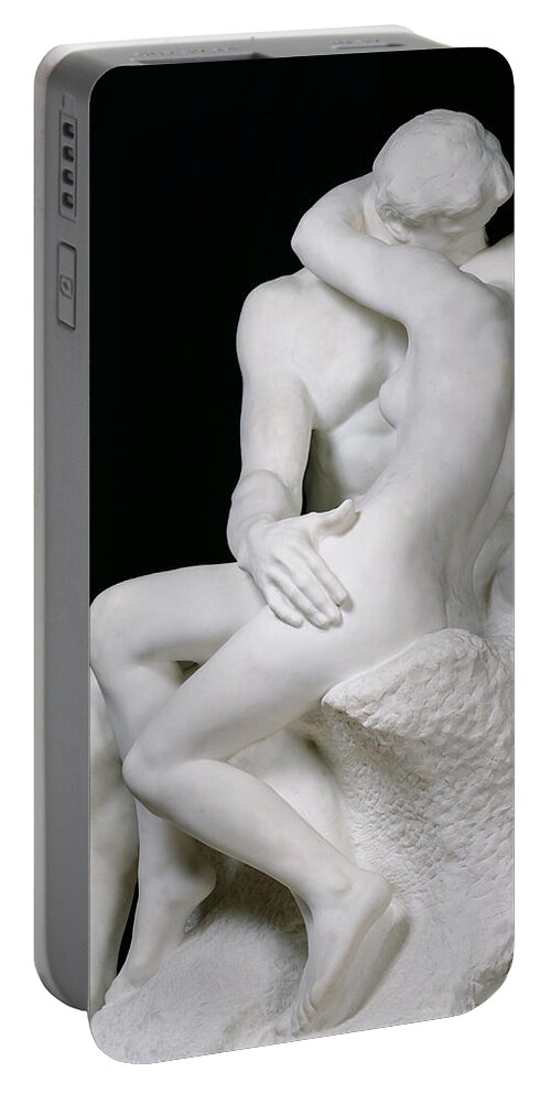 Rodin Portable Battery Charger featuring the photograph The Kiss by Auguste Rodin