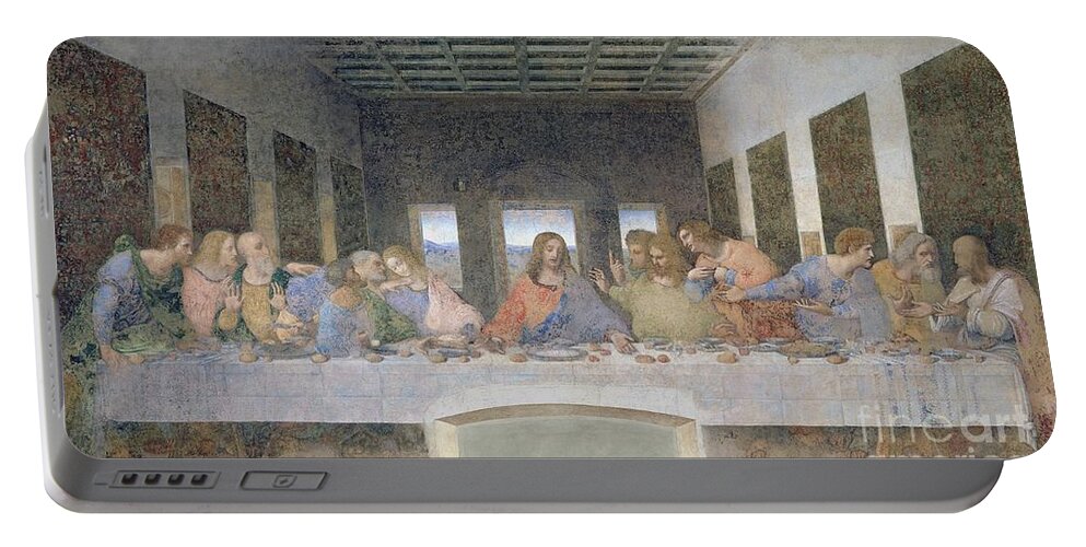 The Portable Battery Charger featuring the painting The Last Supper by Leonardo da Vinci