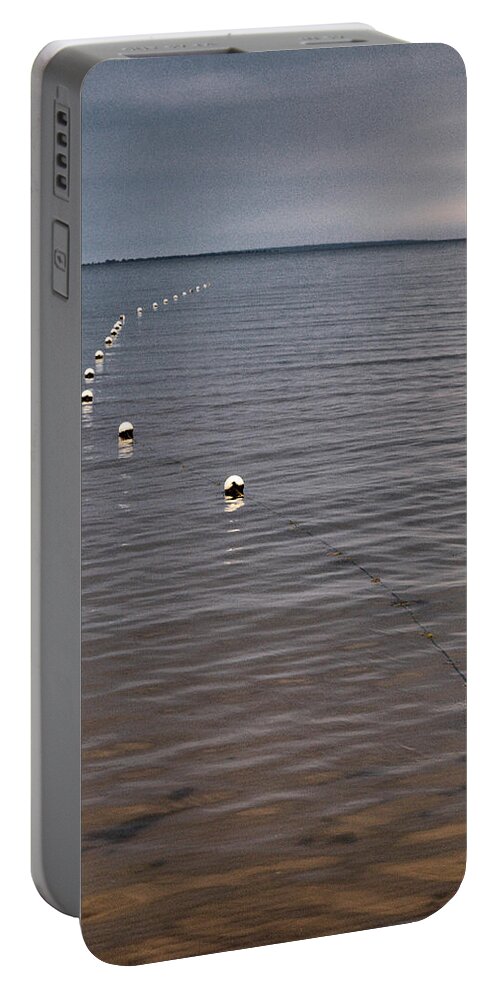 Lehtokukka Portable Battery Charger featuring the photograph The Line by Jouko Lehto
