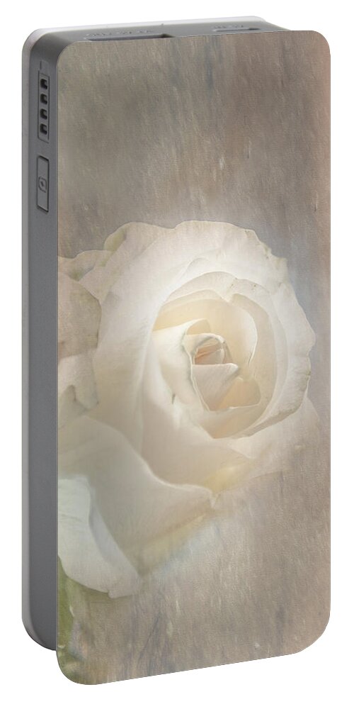 Rose Portable Battery Charger featuring the photograph The Living Rose by Pamela Williams