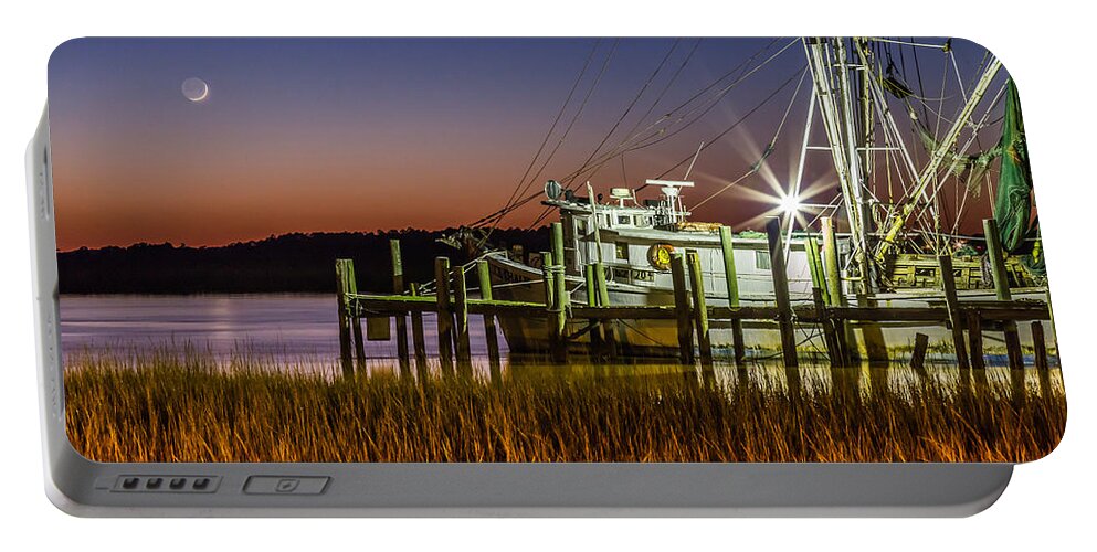 Folly Beach Portable Battery Charger featuring the photograph The Low Country Way - Folly Beach SC by Donnie Whitaker