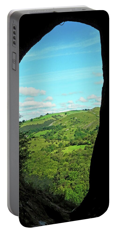 Bright Portable Battery Charger featuring the photograph The Manifold Valley from Thor's Cave by Rod Johnson