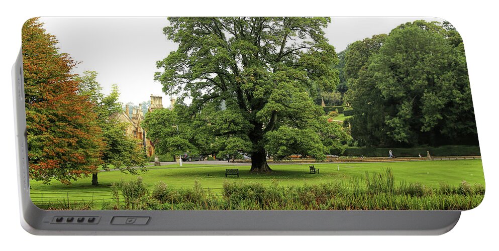 The Manor Portable Battery Charger featuring the photograph The Manor Castle Combe by Michael Hope