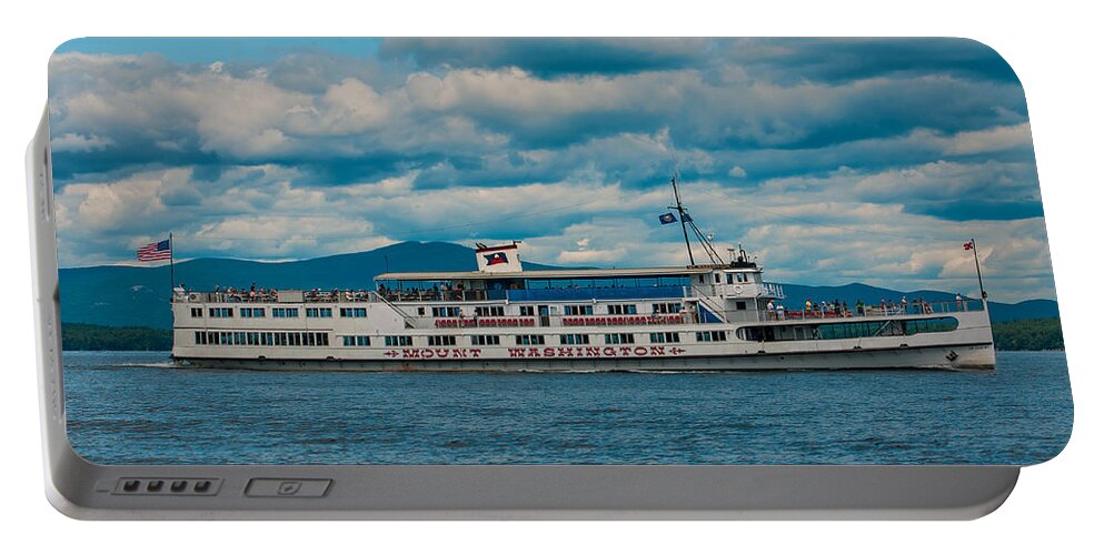 Mount Washington Boat Portable Battery Charger featuring the photograph The Mount Washington by Brenda Jacobs