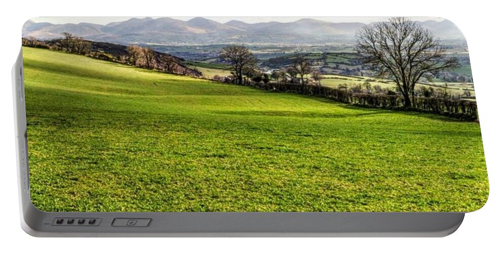 Irish Portable Battery Charger featuring the photograph The Mourne Mountains by Aleck Cartwright