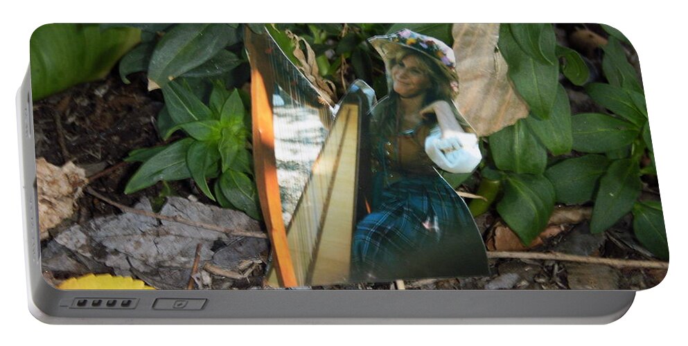Sweet Songs Portable Battery Charger featuring the photograph The Musical Harp by Edward Wolverton