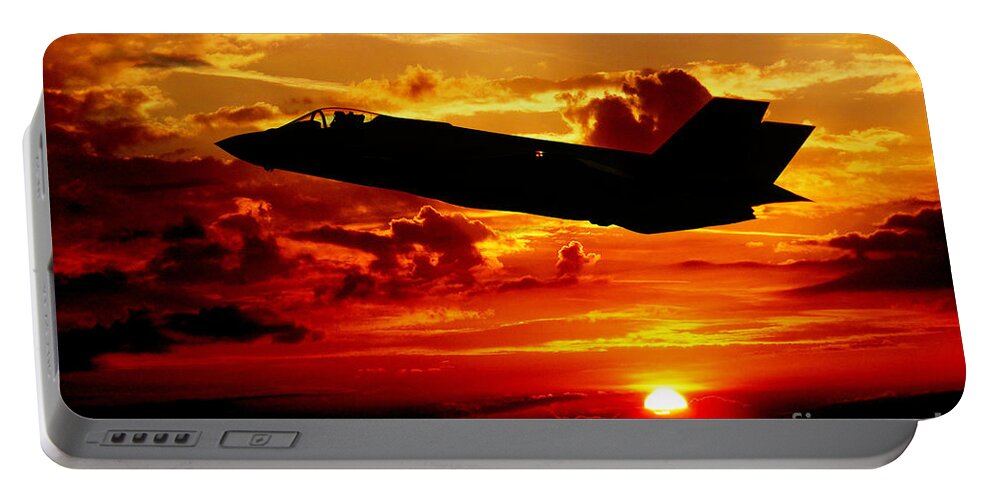 F35 Portable Battery Charger featuring the digital art The New Breed by Airpower Art