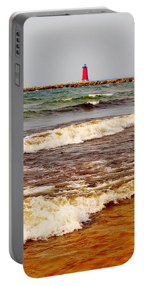 Lake Michigan Portable Battery Charger featuring the photograph The North Shore by Daniel Thompson