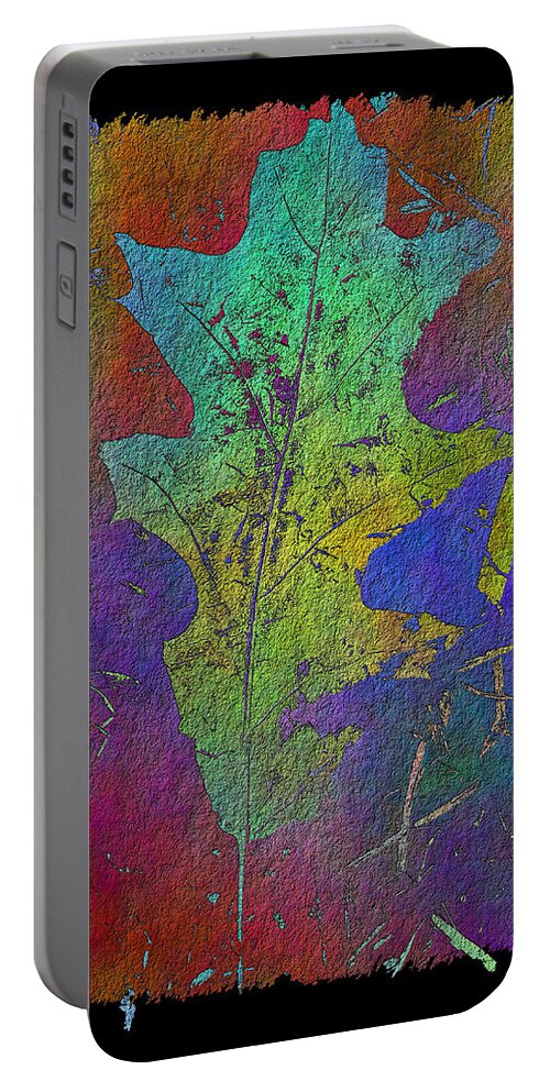 Oak Portable Battery Charger featuring the digital art The Oak Leaf by Tim Allen
