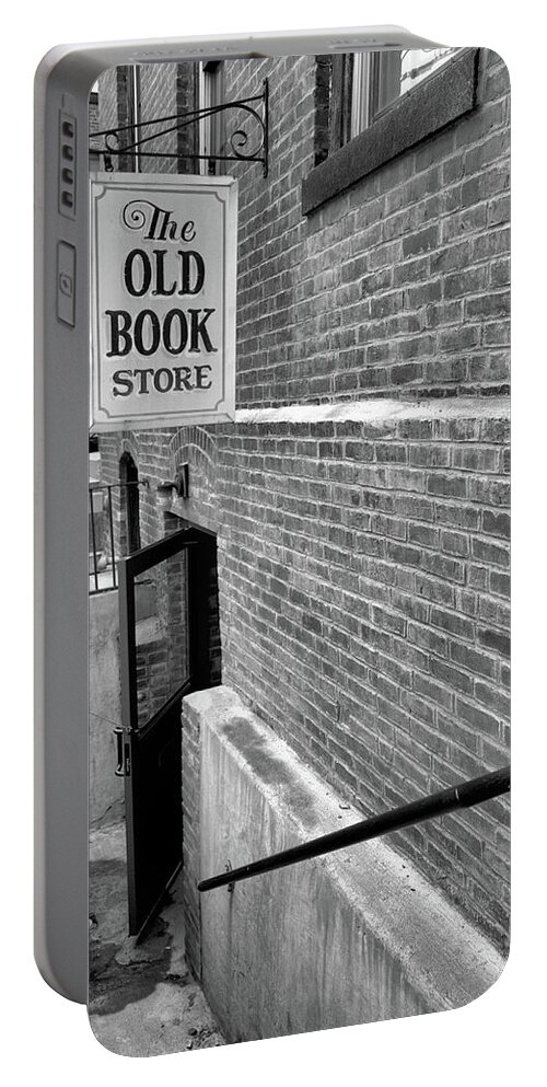 The Old Book Store Portable Battery Charger featuring the photograph The Old Book Store by Karol Livote
