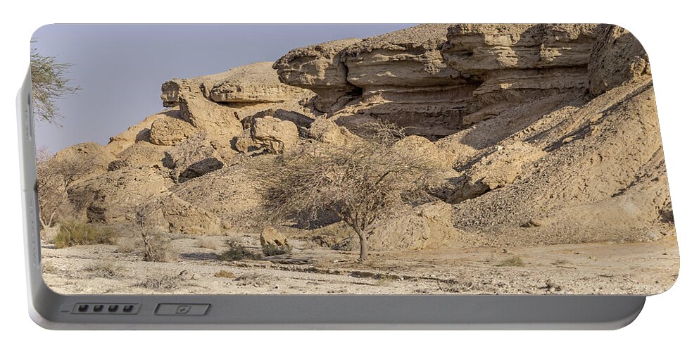 Rock Portable Battery Charger featuring the photograph The Old Gatekeeper 03 by Arik Baltinester