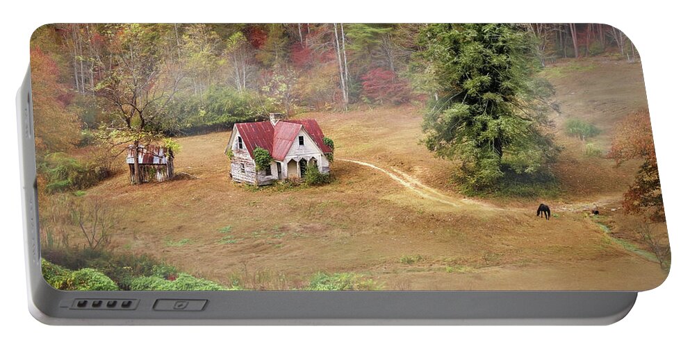 Old Portable Battery Charger featuring the photograph The Old Homestead by Lori Deiter