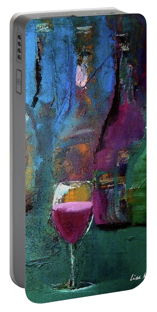 Colorful Portable Battery Charger featuring the painting The One That Stands Out by Lisa Kaiser