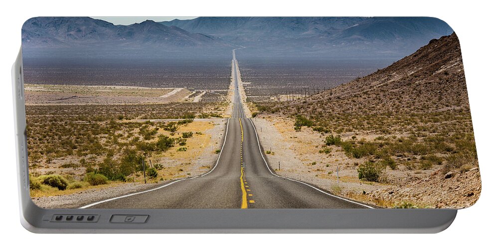 America Portable Battery Charger featuring the photograph The Open Road by JR Photography