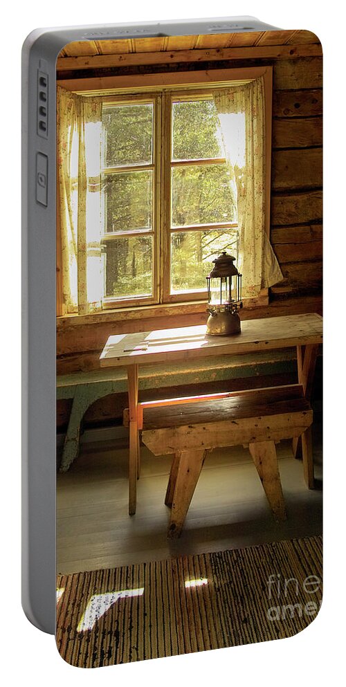 Room Portable Battery Charger featuring the photograph The Parlour by Heiko Koehrer-Wagner