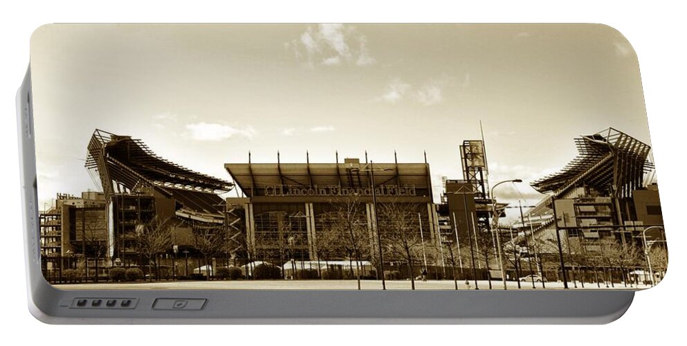 Sports Portable Battery Charger featuring the photograph The Philadelphia Eagles - Lincoln Financial Field by Bill Cannon