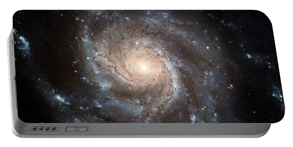 Pinwheel Portable Battery Charger featuring the painting The Pinwheel Galaxy by Hubble Space Telescope