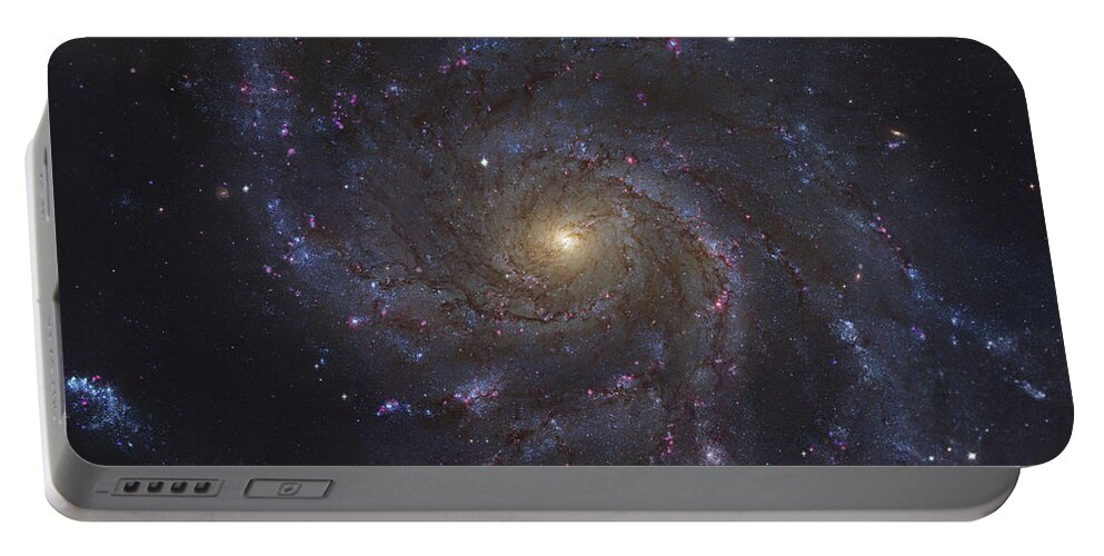 Messier 101 Portable Battery Charger featuring the photograph The Pinwheel Galaxy by Robert Gendler