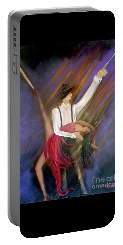 Dance Portable Battery Charger featuring the painting The Power Of Dance by Artist Linda Marie