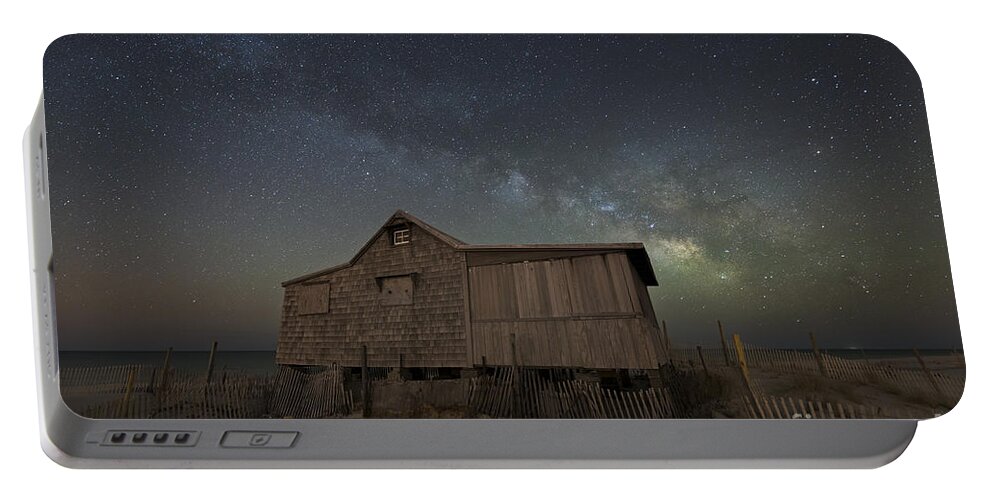 Judge's Shack Portable Battery Charger featuring the photograph The Real Jersey Shore At Night by Michael Ver Sprill