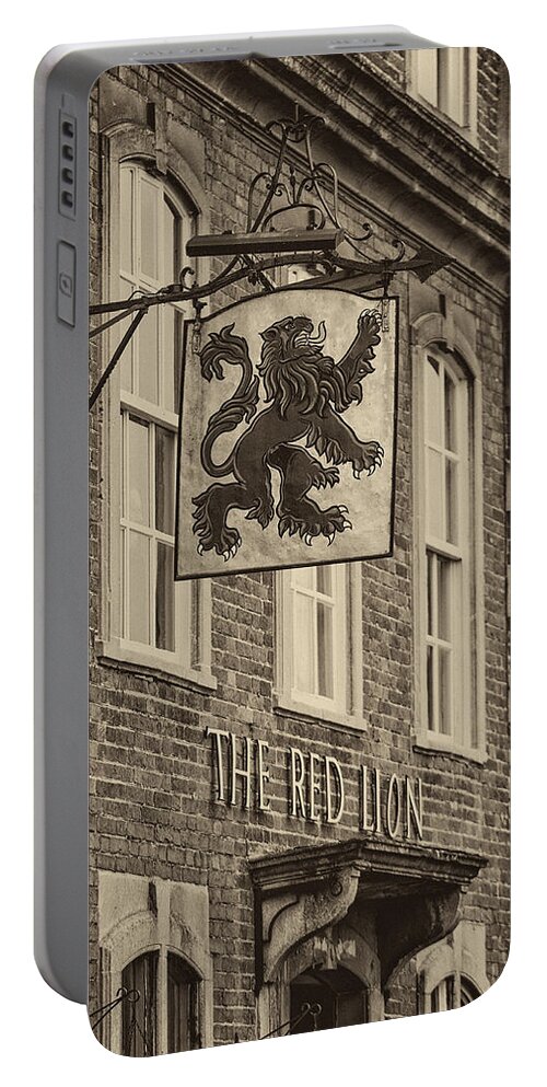 Clare Bambers Portable Battery Charger featuring the photograph The Red Lion by Clare Bambers