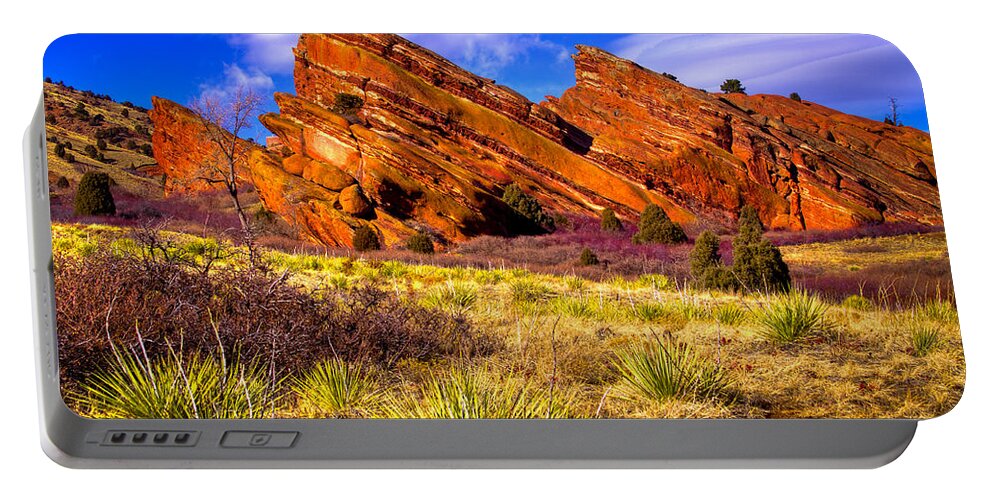 Red Rocks Portable Battery Charger featuring the photograph The Red Rock Park VI by David Patterson