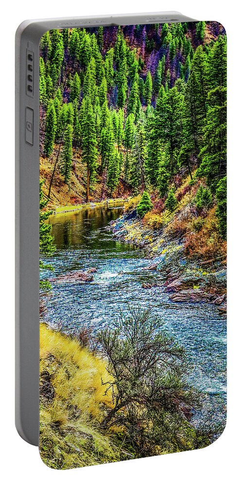 Riverscape Portable Battery Charger featuring the photograph The River by Jason Brooks