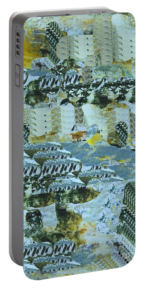 Digital Art Portable Battery Charger featuring the digital art The Riviera by Nancy Kane Chapman
