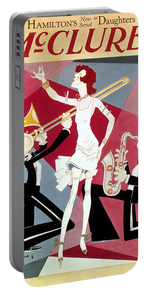 America Portable Battery Charger featuring the photograph The Roaring Twenties by Granger