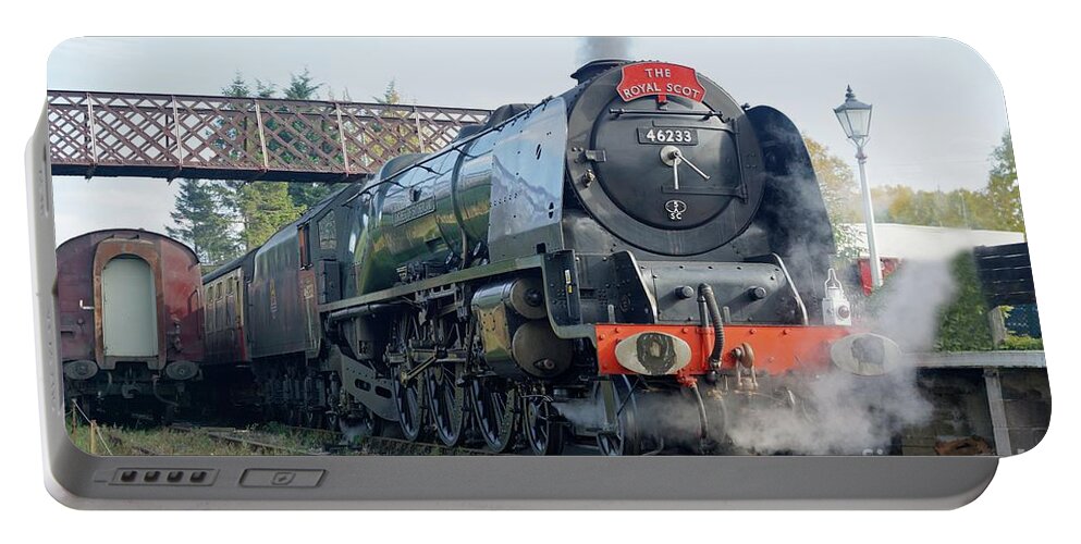 Steam Portable Battery Charger featuring the photograph The Royal Scot at Butterley by David Birchall