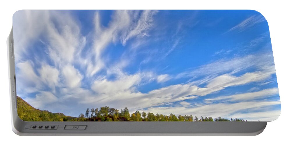 Europe Portable Battery Charger featuring the photograph The skies by Heiko Koehrer-Wagner