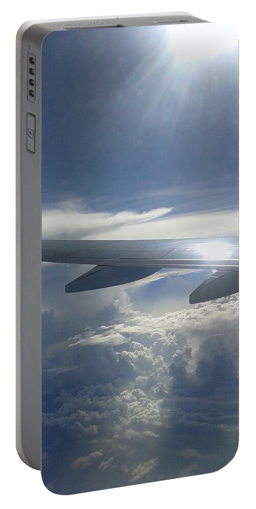 Sky Portable Battery Charger featuring the photograph The Sky from Plane by The Unique Shop