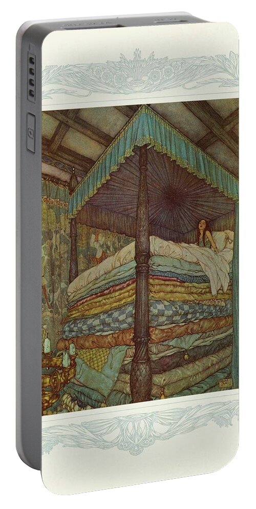 Dulac Portable Battery Charger featuring the painting The Snow Queen and several other tales by Dulac Edmond