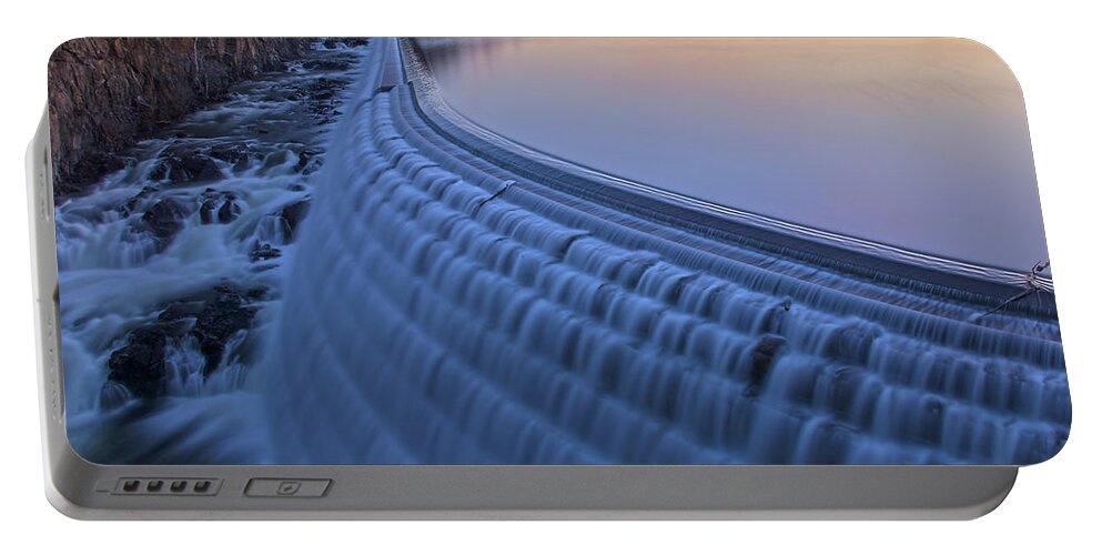 Dawn Portable Battery Charger featuring the photograph The Spillway At Dawn by Angelo Marcialis