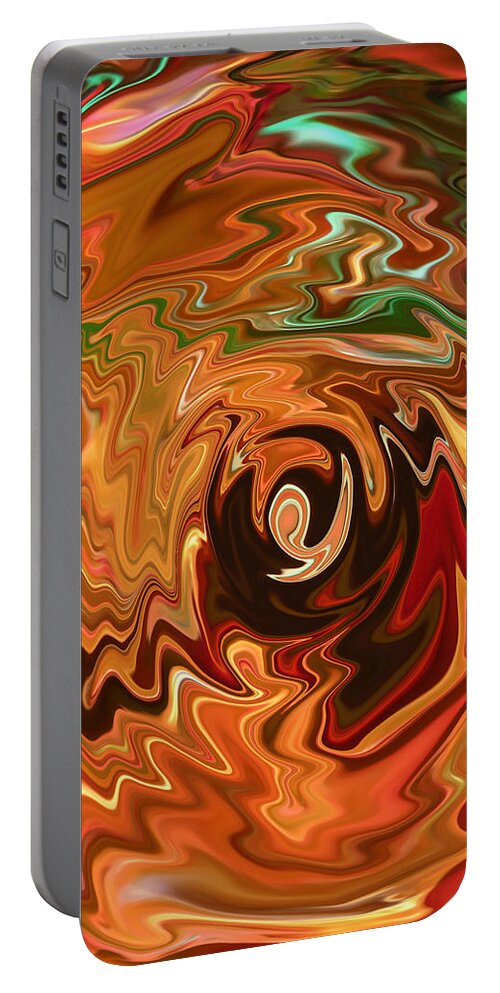 Spirit Of Christmas Portable Battery Charger featuring the photograph The Spirit of Christmas - Abstract Art by Carol Groenen