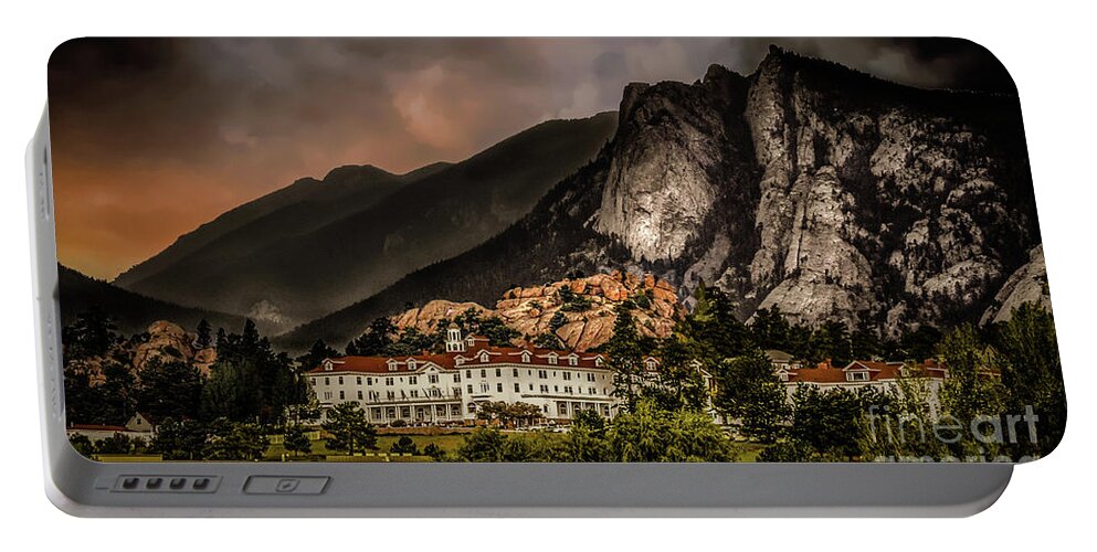 Stanley Hotel Portable Battery Charger featuring the photograph The Stanley Hotel by David Meznarich