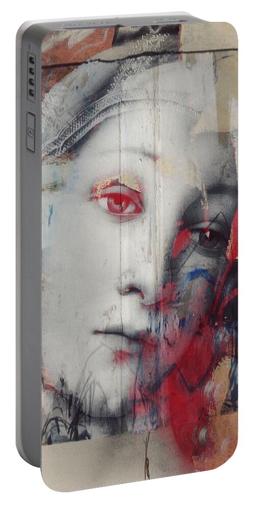 Woman Portable Battery Charger featuring the digital art The Story In Your Eyes by Paul Lovering
